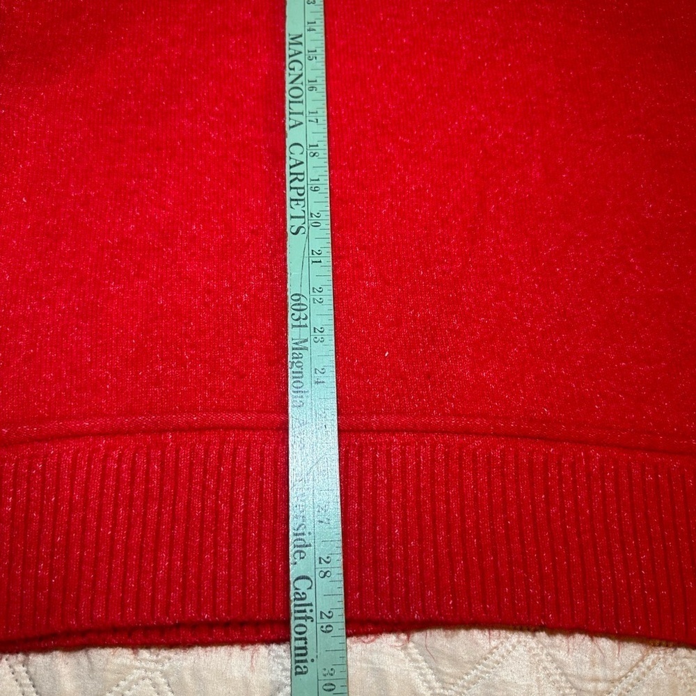Zara Knit Red Sweater oversized # A1 - Picture 6 of 8